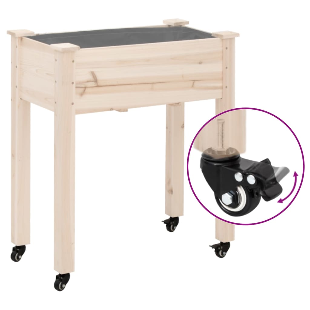 Wielen voor plantenbak 4 st 8x3,5x8 cm ijzer zwart