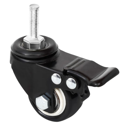 Wielen voor plantenbak 4 st 8x3,5x8 cm ijzer zwart