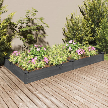 Plantenbak Verhoogd Met Voering Massief Vurenhout