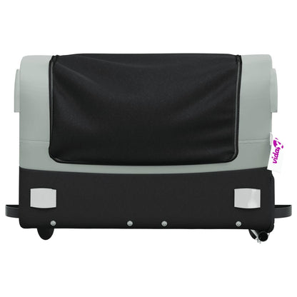 IJzeren fietstrailer 45 kg, kleur: zwart/grijs
