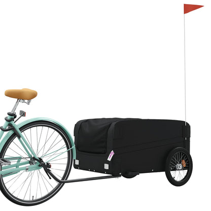 IJzeren fietstrailer 45 kg: zwart