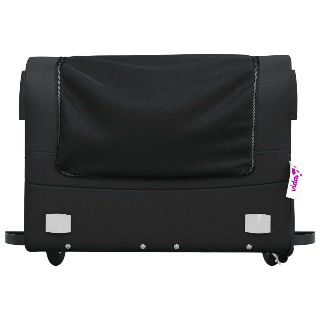 IJzeren fietstrailer 45 kg: zwart