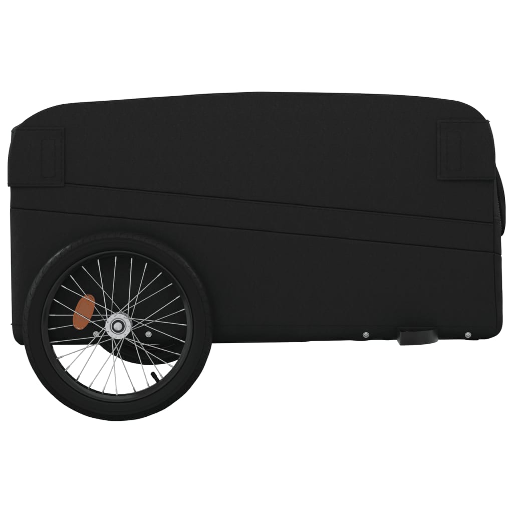 IJzeren fietstrailer 45 kg: zwart