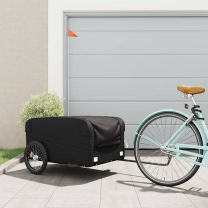 IJzeren fietstrailer 45 kg: zwart