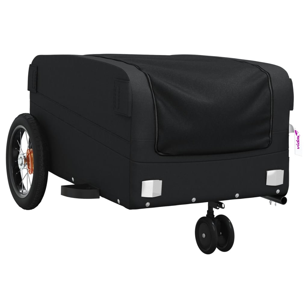 IJzeren fietstrailer 30 kg: zwart