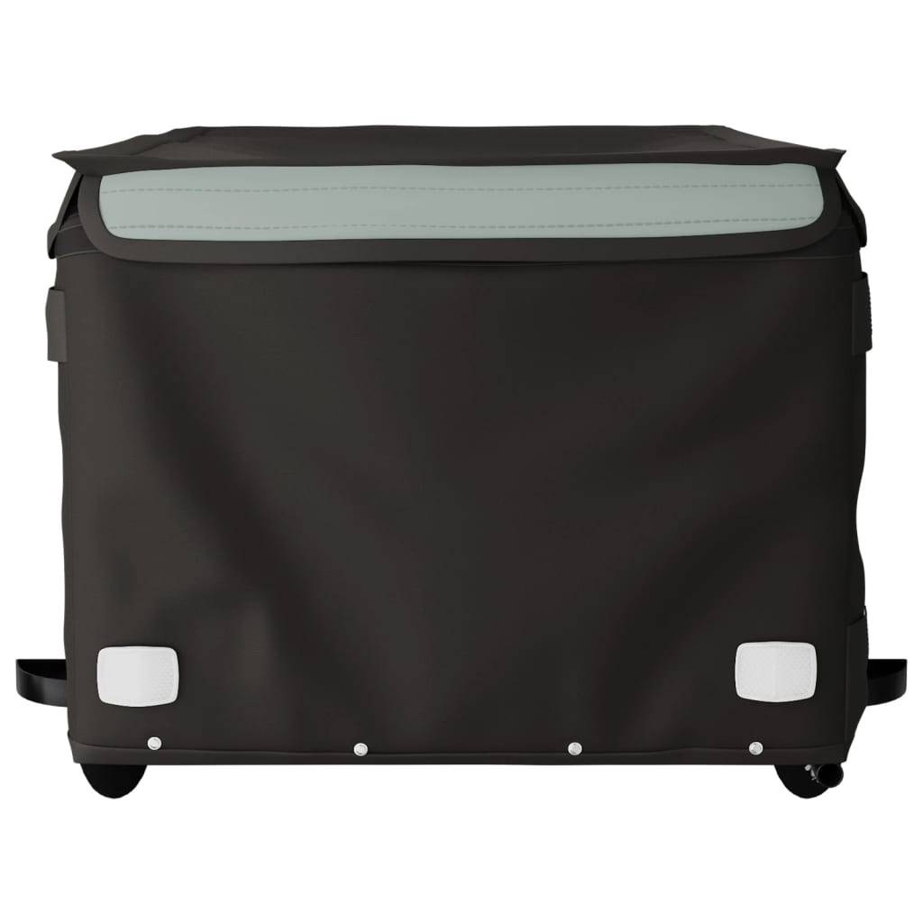 Fietstrailer 45 kg ijzer zwart en grijs