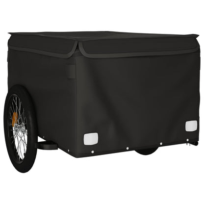 IJzeren Fietstrailer 45 kg, kleur zwart