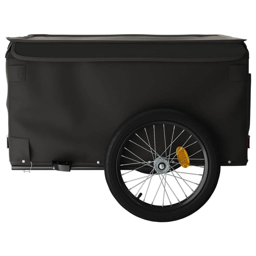IJzeren Fietstrailer 45 kg, kleur zwart