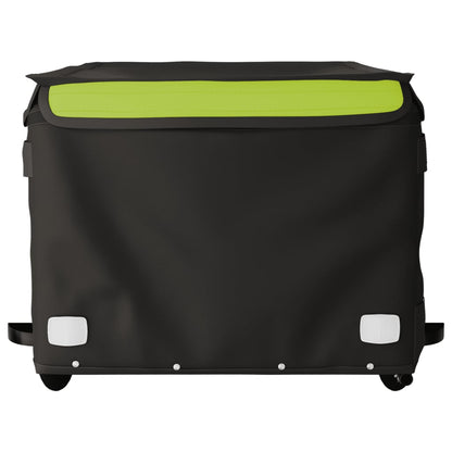 Fietstrailer 45 kg ijzer zwart en groen