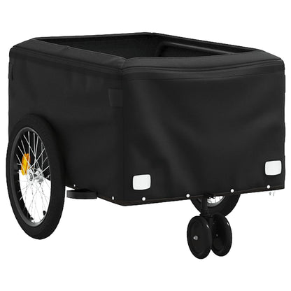 Fietstrailer 30 kg ijzer zwart en grijs