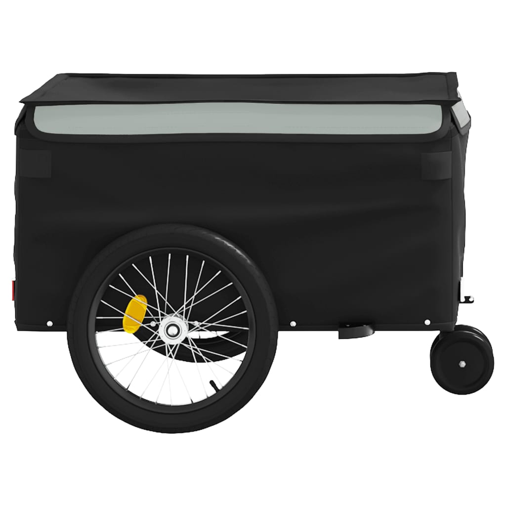 Fietstrailer 30 kg ijzer zwart en grijs