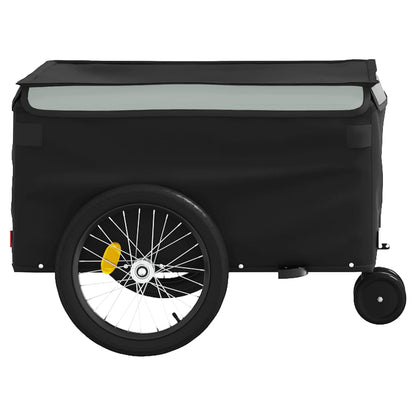 Fietstrailer 30 kg ijzer zwart en grijs