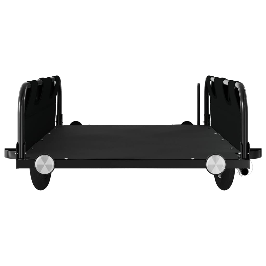 IJzeren fietstrailer oxford stof, zwart