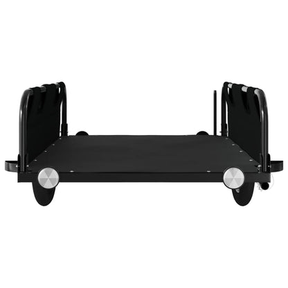 IJzeren fietstrailer oxford stof, zwart