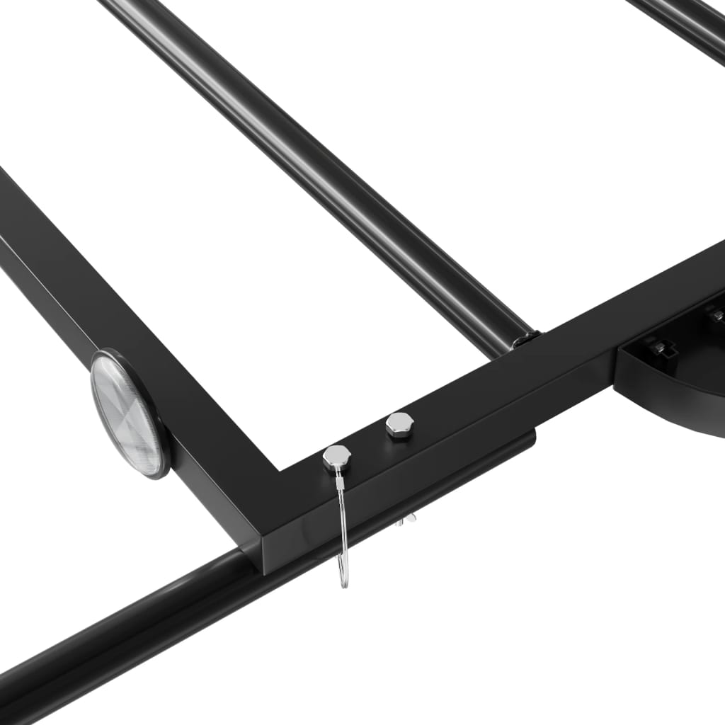 IJzeren fietstrailer 126x63x34, zwart