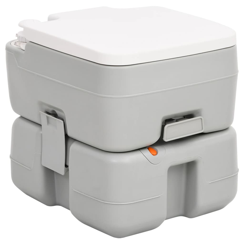Draagbaar campingtoilet en watertankset