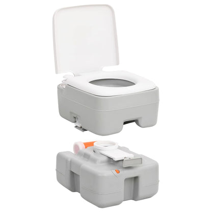 Draagbaar campingtoilet en watertankset