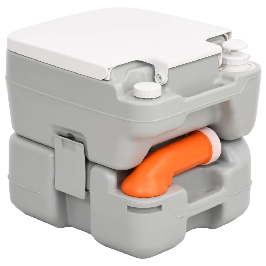 Draagbaar campingtoilet en watertankset