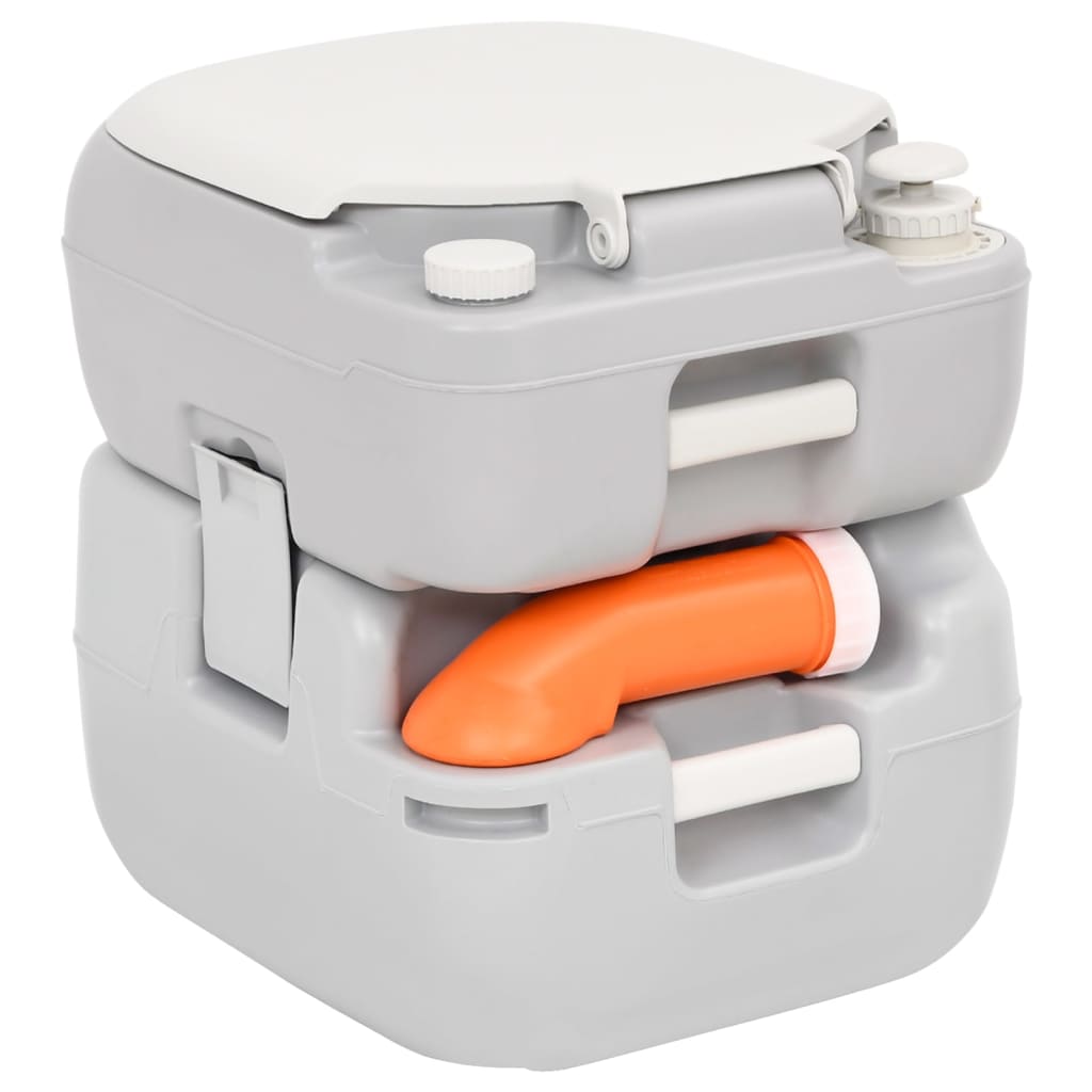 Draagbaar campingtoilet en wasbak