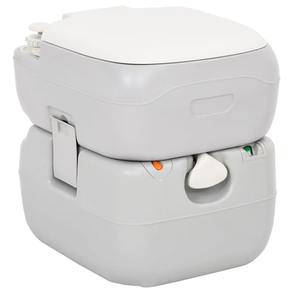 Campingtoilet en wasbak met watertank