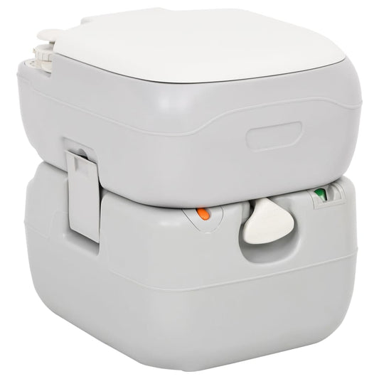 Campingtoilet en wasbak met watertank