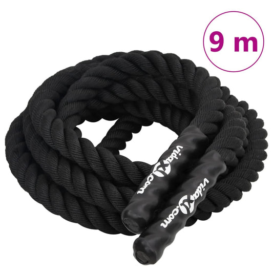 Battle Rope Zwart 9 m 6,8 kg Polyester