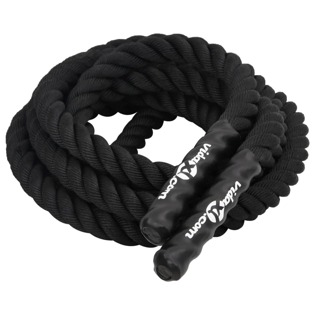 Battle Rope Zwart 9 m 6,8 kg Polyester