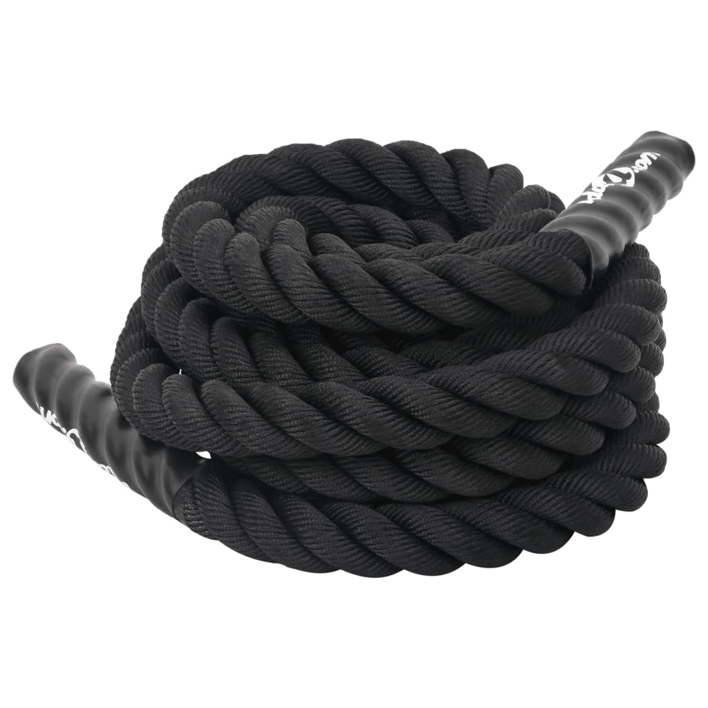 Battle Rope Zwart 9 m 6,8 kg Polyester