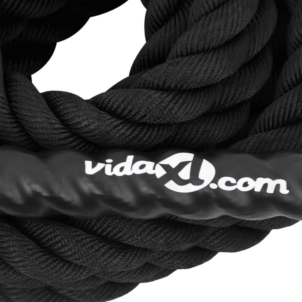 Battle Rope Zwart 9 m 6,8 kg Polyester