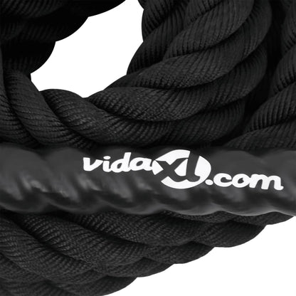 Battle Rope Zwart 9 m 6,8 kg Polyester