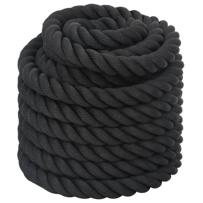Battle rope 12 m 9 kg polyester zwart
