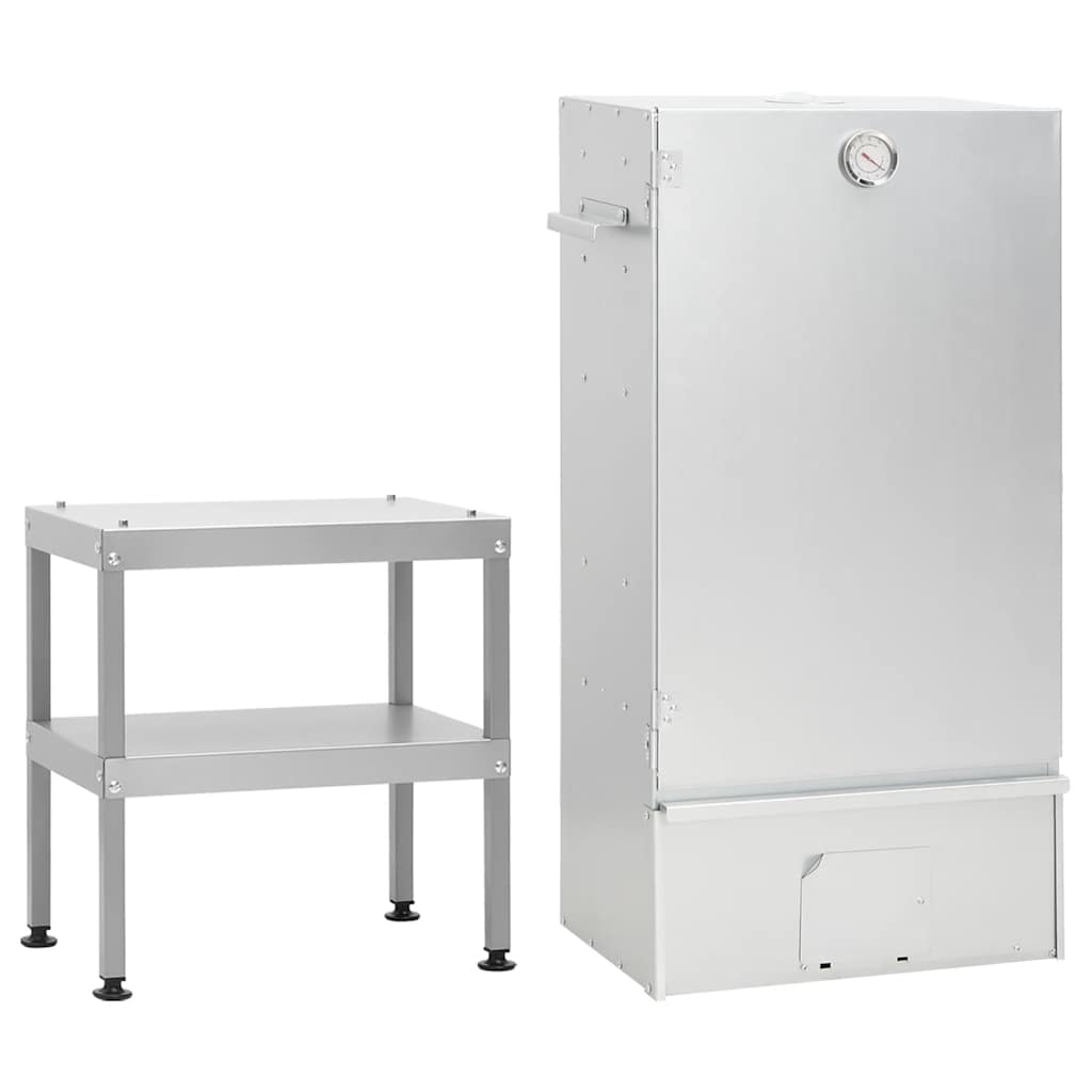 Bbq-Rookoven Met Tafel Gegalvaniseerd Staal