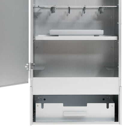 Bbq-Rookoven Met Tafel Gegalvaniseerd Staal