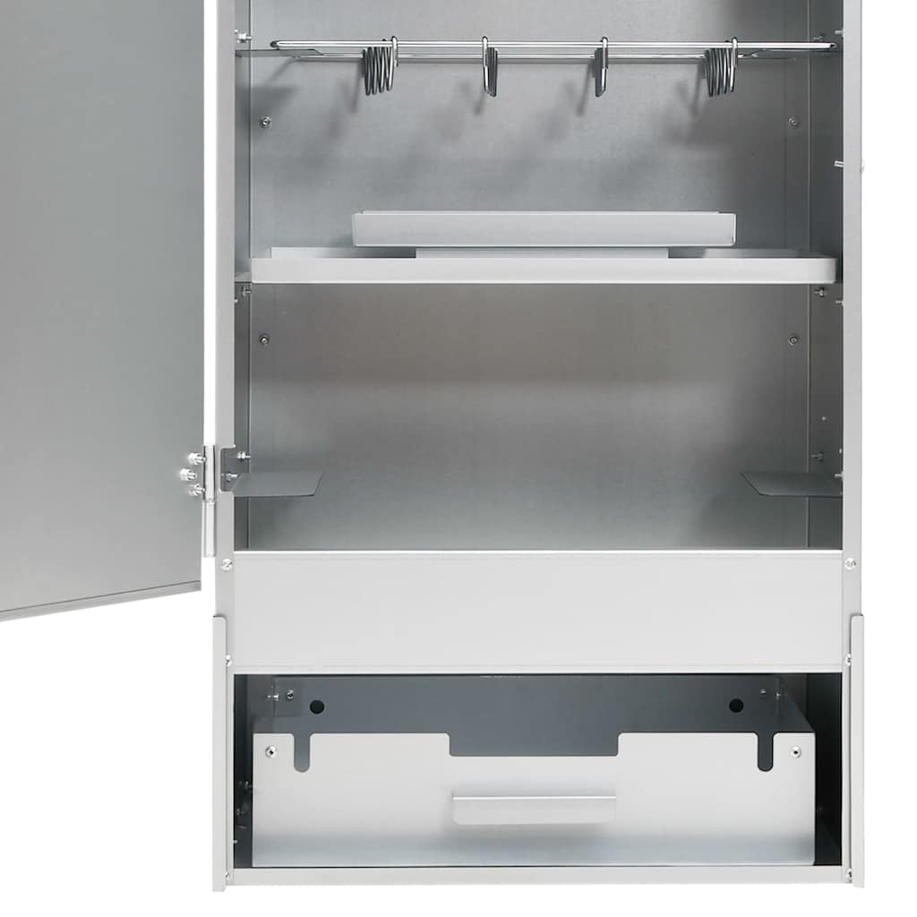Bbq-Rookoven Met Tafel Gegalvaniseerd Staal