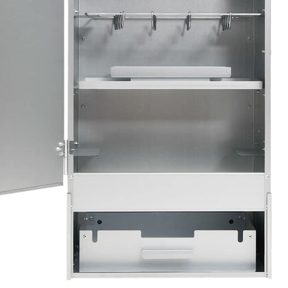 Bbq-Rookoven Met Tafel Gegalvaniseerd Staal
