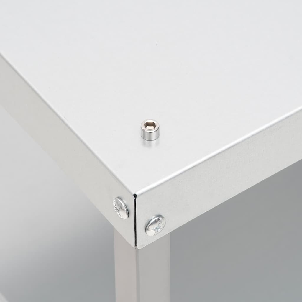 Bbq-Rookoven Met Tafel Gegalvaniseerd Staal