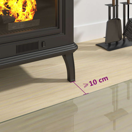 Vuurplaats Glazen Plaat Transparant Glas