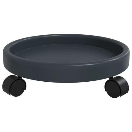Plantentrolleys 2 St Met Wielen Ø34 Cm 35 Kg Grijs
