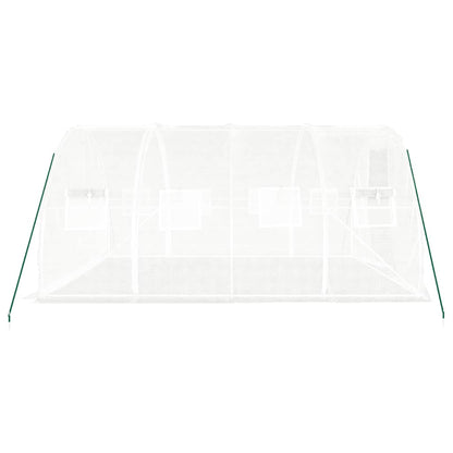 Kas met stalen frame wit 12 m² 4x3x2 m