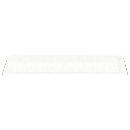 Tuinkas met stalen frame 36 m² 12x3x2 m wit