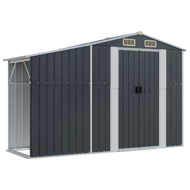 Tuinschuur 277X93X179 Cm Gegalvaniseerd Staal Kleur