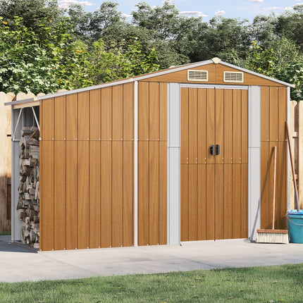 Tuinschuur 277X93X179 Cm Gegalvaniseerd Staal Kleur