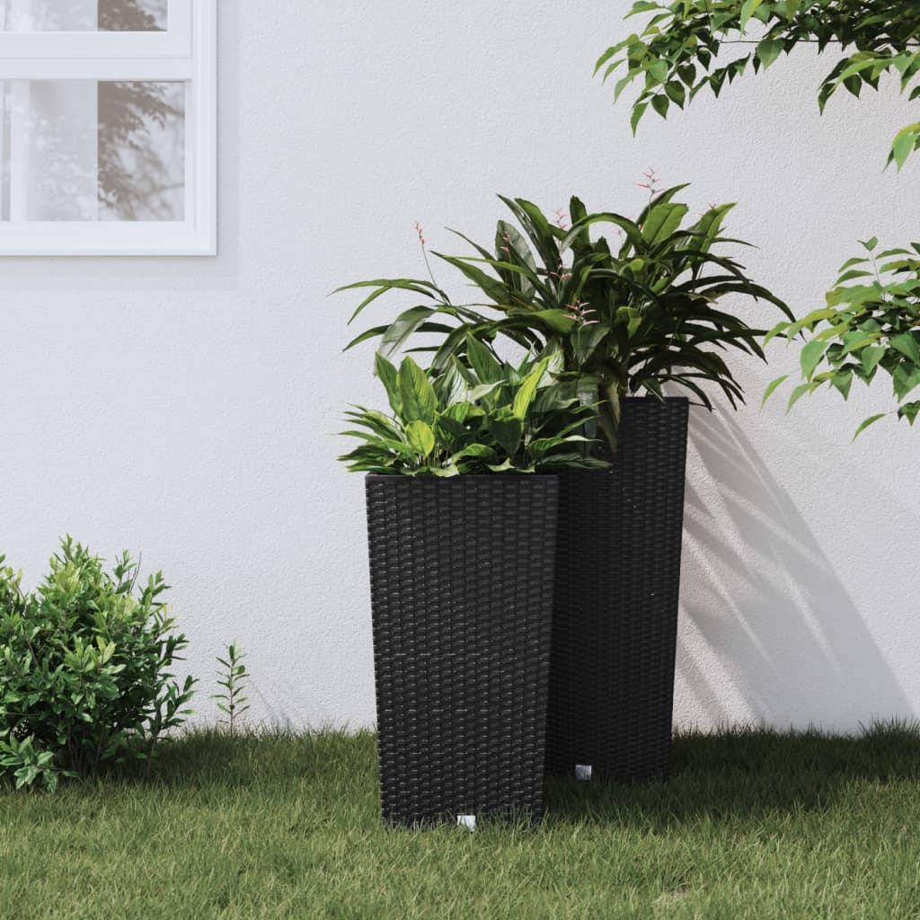 Plantenbak Met Uitneembare Bak Rattan-Look 11/26,5 L Pp