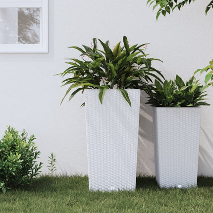 Plantenbak Met Uitneembare Bak Rattan-Look 21/ Pp