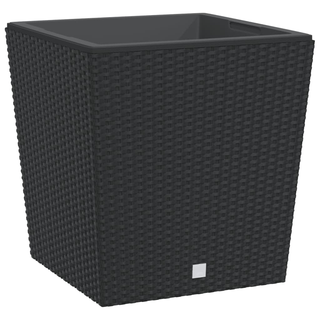 Plantenbak Met Uitneembare Bak Rattan-Look 37/ Pp