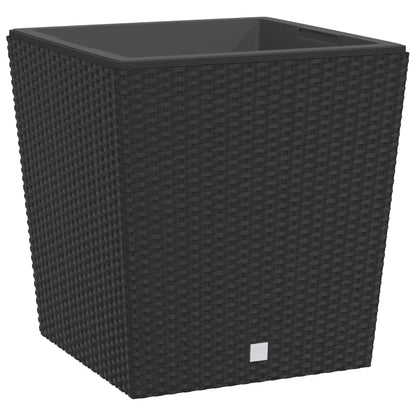 Plantenbak Met Uitneembare Bak Rattan-Look 37/ Pp