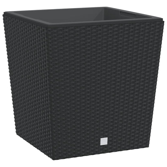 Plantenbak Met Uitneembare Bak Rattan-Look 37/ Pp