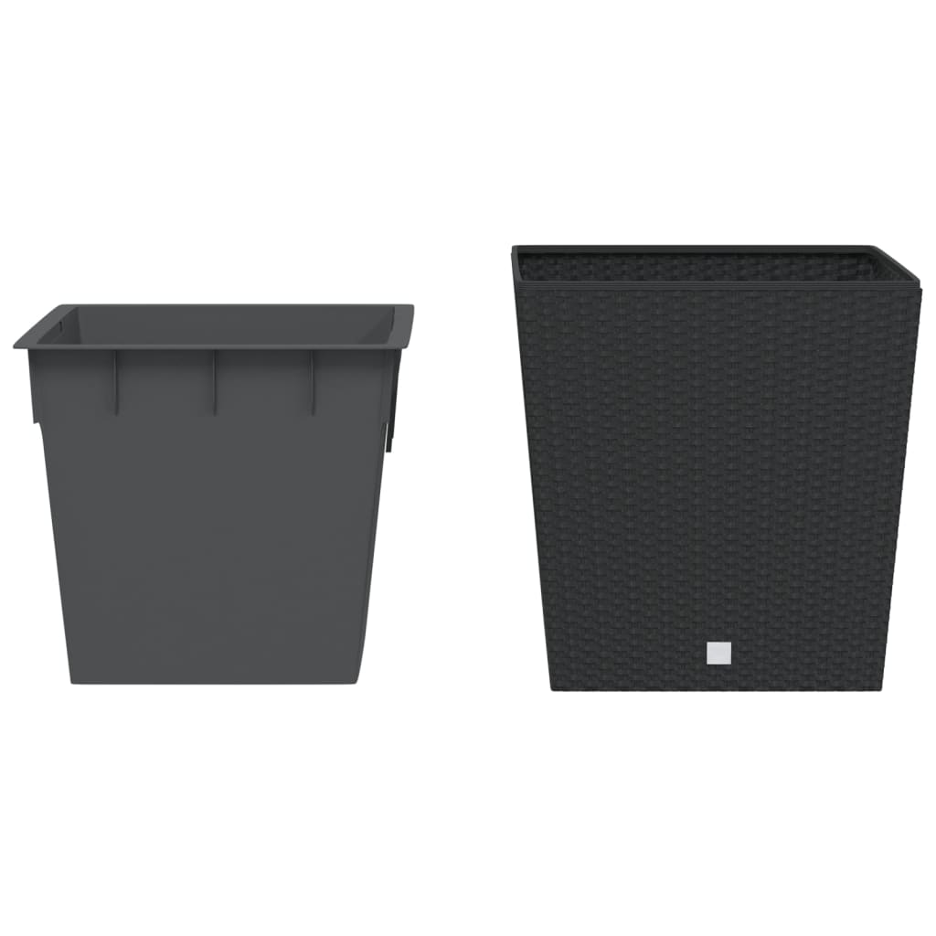 Plantenbak Met Uitneembare Bak Rattan-Look 37/ Pp