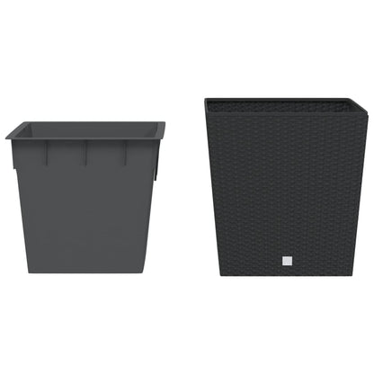 Plantenbak Met Uitneembare Bak Rattan-Look 37/ Pp