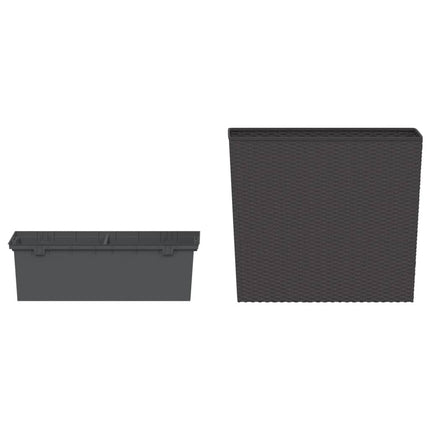 Plantenbak Met Uitneembare Bak Rattan-Look 12/44 L Pp